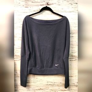 Nike ladies slate blue top size small